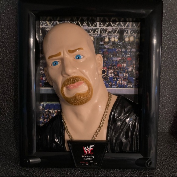 Vintage WWF 1998 Stone Cold Steve Austin Wall Talkers 3D Talking Picture - Picture 4 of 12